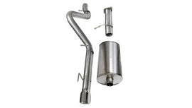 Corsa Performance Trailblazer SS 3.0 Inch Cat-Back Single Rear Exit with Single 4.0 Inch Polished Pro-Series Tip Sport Sound 06-08 Trailblazer SS 6.0 Liter (14256)