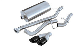 Corsa Performance 3.0 Inch Cat-Back Sport Single Side Exhaust 4.0 Inch Black Tips 99-06 Silverado/Sierra 119 Inch Wheelbase 4.8L/5.3L V8 Stainless Steel (14261BLK)