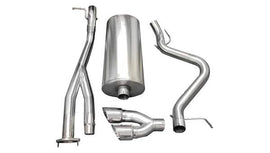 Corsa Performance Silverado 3.0 Inch Cat-Back Single Side Exit with Twin 4.0 Inch Polished Pro-Series Tips Sport Sound 03-06 Silverado 1500 SS 6.0 Liter (14279)
