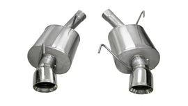 Corsa Performance 2.5 Inch Axle-Back Sport Dual Exhaust Polished 4.0 Inch Tips 05-10 Mustang GT 4.6L/Shelby GT500 5.4L Stainless Steel (14311)