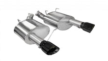 Load image into Gallery viewer, Corsa Performance 3.0 Inch Axle-Back Sport Dual Exhaust Black 4.0 Inch Tips 11-14 Mustang GT/11-13 Boss 302 5.0L Stainless Steel (14316BLK)