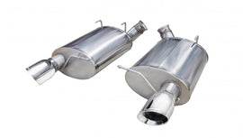 Corsa Performance 3.0 Inch Axle-Back Sport Dual Exhaust Polished 4.0 Inch Tips 11-12 Mustang Shelby GT500 5.4L Stainless Steel (14320)