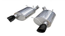 Load image into Gallery viewer, Corsa Performance 3.0 Inch Axle-Back Sport Dual Exhaust Black 4.0 Inch Tips 11-12 Mustang Shelby GT500 5.4L Stainless Steel (14320BLK)
