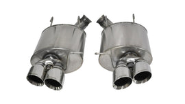 Corsa Performance 3.0 Inch Axle-Back Sport Dual Exhaust Polished 4.0 Inch Tips 13-14 Mustang Shelby GT500 5.8L Stainless Steel (14321)