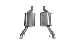 Corsa Performance 2.5 Inch Axle-Back Sport Dual Exhaust No Tips 14-17 Cadillac Vsport Sedan Auto Trans 3.6L V6 Stainless Steel (14325)