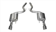 Load image into Gallery viewer, Corsa Performance 3.0 Inch Axle-Back Sport Dual Exhaust Polished 4.5 Inch Tips 15-17 Mustang GT Fastback 5.0L Stainless Steel (14326)