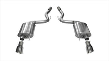 Load image into Gallery viewer, Corsa Performance 3.0 Inch Axle-Back Touring Dual Exhaust Polished 4.5 Inch Tips 15-17 Mustang GT Fastback 5.0L Stainless Steel (14329)