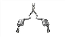 Load image into Gallery viewer, Corsa Performance 3.0 Inch Cat-Back Sport Dual Exhaust 4.5 Inch Polished Tips 15-17 Ford Mustang GT Fastback 5.0L V8 Stainless Steel (14332)