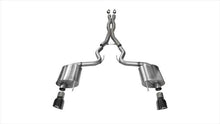 Load image into Gallery viewer, Corsa Performance 3.0 Inch Cat-Back Sport Dual Exhaust 4.5 Inch Black Tips 15-17 Ford Mustang GT Fastback 5.0L V8 Stainless Steel (14332BLK)