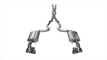 Load image into Gallery viewer, Corsa Performance 3.0 Inch Cat-Back Sport Dual Exhaust 4.0 Inch Polished Tips 15-Present Ford Mustang GT Fastback (No Valves) 5.0L V8 Stainless Steel (14337)