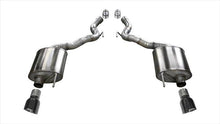 Load image into Gallery viewer, Corsa Performance 3.0 Inch Axle-Back Dual Rear Exit with Single 4.5 Inch Black PVD Pro-Series Tips (14338BLK)