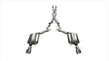 Load image into Gallery viewer, Corsa Performance 3.0 Inch Cat-Back Sport Dual Exhaust 4.5 Inch Polished Tips 15-17 Ford Mustang GT Convertible 5.0L V8 Stainless Steel (14341)