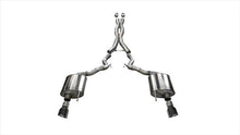 Load image into Gallery viewer, Corsa Performance 3.0 Inch Cat-Back Sport Dual Exhaust 4.5 Inch Black Tips 15-17 Ford Mustang GT Convertible 5.0L V8 Stainless Steel (14341BLK)