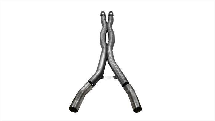 Corsa Performance Double X-Pipe 3.0 Inch Stainless Steel 16-Present Ford Mustang GT350 Fastback 5.2L V8 (14347)