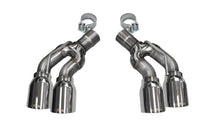 Load image into Gallery viewer, Corsa Performance Two Twin 4.0 Inch Polished Tips Clamps Included Dual Rear Exit For Cadillac CTS-V Exhaust Only Stainless Steel (14359)