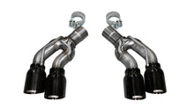 Load image into Gallery viewer, Corsa Performance Two Twin 4.0 Inch Black Tips Clamps Included Dual Rear Exit For Cadillac CTS-V Exhaust Only Stainless Steel (14359BLK)