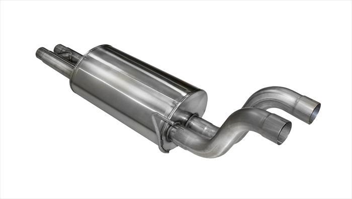 Corsa Performance 3.0 Inch Muffler Upgrade Kit Sport Sound Level Reuses Stock Tailpipes 17-Present Ford F150 Raptor EcoBoost 3.5L V6 Turbo SuperCab 133.0 Inch/SuperCrew 145 Inch Wheelbase Stainless Steel (14398)