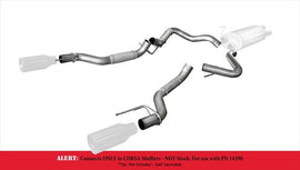 Corsa Performance Cat-Back Conversion Dual Rear 17-Present Ford F150 Raptor EcoBoost 3.5L V6 Turbo Stainless Steel (14399)