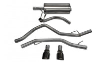 Load image into Gallery viewer, Corsa Performance 3.0 Inch Cat-Back Sport Dual Rear Exhaust 4.5 Inch Black Tips 09-18 Dodge Ram/Rebel 4.7L/5.7L V8 140.5 Inch Wheelbase Stainless Steel (14405BLK)