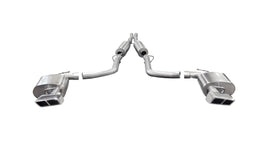 Corsa Performance 2.75 Inch Cat-Back Xtreme Dual Rear Exhaust GTX2 Polished Tips 11-14 Dodge Challenger SRT/SRT-8 Automatic Trans 6.4L V8 Stainless Steel (14427)