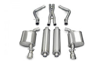 Load image into Gallery viewer, Corsa Performance 2.5 Inch Cat-Back Xtreme Dual Rear Exhaust 3.5 Inch Polished Tips (No Tow Hitch) 05-10 Chrysler 300 R/T/Dodge Charger R/T/Magnum R/T 5.7L V8 Stainless Steel (14439)