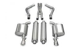 Corsa Performance 2.5 Inch Cat-Back Xtreme Dual Rear Exhaust 3.5 Inch Polished Tips (No Tow Hitch) 05-10 Chrysler 300 R/T/Dodge Charger R/T/Magnum R/T 5.7L V8 Stainless Steel (14439)