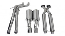 Load image into Gallery viewer, Corsa Performance 2.5 Inch Cat-Back Sport Dual Center Exhaust 4.0 Inch Polished Tips 06-10 Jeep Grand Cherokee SRT-8 6.1L V8 (Factory Hitch) Stainless Steel (14451)