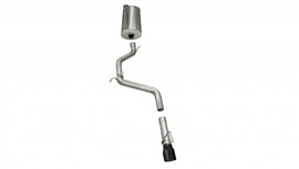 Corsa Performance 2.75 Inch Cat-Back Single Rear Exit with Single 4.0 Inch Black PVD Pro-Series Tips (14452BLK)