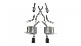 Corsa Performance 2.5 Inch Cat-Back Sport Dual Rear Exhaust 4.5 Inch Black Tips 11-Present Dodge Durango 5.7L V8 Stainless Steel (14459BLK)