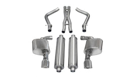 Corsa Performance 2.75 Inch Cat-Back Sport Dual Exhaust 4.5 Inch Polished Tips 12-14 Chrysler 300/Dodge Charger SRT-8/SRT 6.4L V8 Stainless Steel (14463)