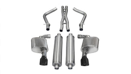 Corsa Performance 2.75 Inch Cat-Back Sport Dual Exhaust 4.5 Inch Black Tips 12-14 Chrysler 300/Dodge Charger SRT-8/SRT 6.4L V8 Stainless Steel (14463BLK)