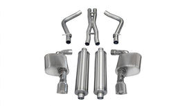 Corsa Performance 2.75 Inch Cat-Back Extreme Dual Exhaust 4.5 Inch Polished Tips 12-14 Chrysler 300/Dodge Charger SRT-8/SRT 6.4L V8 Stainless Steel (14464)