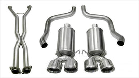 Corsa Performance 2.5 Inch Cat-Back Xtreme Dual Exhaust Polished 3.5 Inch Tips 09-13 C6 Corvette 6.2L Stainless Steel (14470CB)