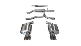 Corsa Performance 2.5 Inch Cat-Back Sport Dual Rear Exhaust 3.0 Inch Polished Tips 11-14 Dodge Charger 3.6L V6 Stainless Steel (14474)