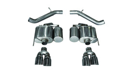 Corsa Performance 3.0 Inch Axle-Back Sport Dual Exhaust 4.0 Inch Polished Tips 16-Present Cadillac ATS-V 3.6L Turbo V6 Stainless Steel (14478)