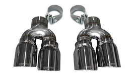 Corsa Performance Two Twin 4.0 Inch Polished Tips Clamps Included Dual Rear Exit For Cadillac ATS-V Exhaust Only Stainless Steel (14479)