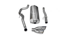 Corsa Performance 3.0 Inch Cat-Back Sport Single Side Exit Exhaust 4.0 Inch Polished Tips 10-13 Dodge Ram 2500 Crew Cab/Long Bed 5.7L V8 169 Inch Wheelbase Stainless Steel (14483)