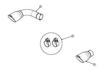 Load image into Gallery viewer, Corsa Performance Two Single 4.0 Inch Polished Tip (Clamp Included) Single Rear Exit For VW Golf GTI Mk6 Exhaust Only Stainless Steel (14492)