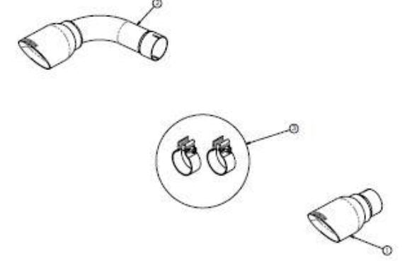 Corsa Performance Two Single 4.0 Inch Black Tip (Clamp Included) Single Rear Exit For VW Golf GTI Mk6 Exhaust Only Stainless Steel (14492BLK)