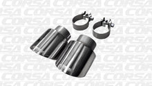 Load image into Gallery viewer, Corsa Performance Two Single 4.0 Inch Black Tip (Clamp Included) Single Rear Exit For VW Golf R Mk6 Exhaust Only Stainless Steel (14497BLK)