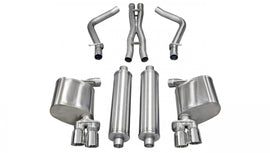 Corsa Performance 2.5 Inch Cat-Back Xtreme Dual Rear Exhaust 3.0 Inch Polished Tips 11-14 Dodge Charger R/T 5.7L V8 Stainless Steel (14522)