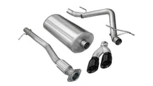 Load image into Gallery viewer, Corsa Performance 3.0 Inch Cat-Back Sport Single Side Exhaust 4.0 Inch Black Tips 11-13 Silverado/Sierra Denali 1500 6.2L V8 143.5 Inch WB Stainless Steel (14523BLK)