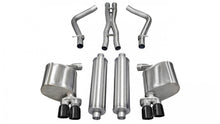 Load image into Gallery viewer, Corsa Performance 2.5 Inch Cat-Back Sport Dual Rear Exhaust 3.0 Inch Black Tips 11-14 Dodge Charger R/T 5.7L V8 Stainless Steel (14525BLK)