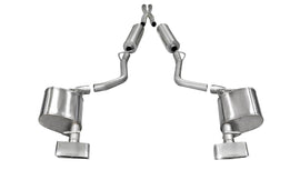 Corsa Performance 2.5 Inch Cat-Back Xtreme Dual Rear Exhaust GTX2 Polished Tips 11-14 Dodge Challenger R/T 5.7L V8 Stainless Steel (14529)