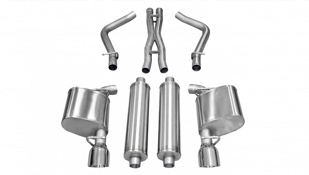 Corsa Performance 2.5 Inch Cat-Back Xtreme Dual Rear Exhaust 4.5 Inch Polished Tips 11-14 Chrysler 300 5.7L V8 Stainless Steel (14537)