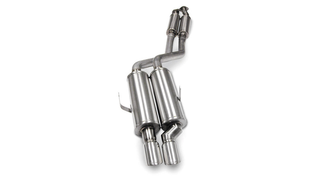Corsa Performance 2.25 Inch Cat-Back Sport Single Rear Exhaust 3.0 Inch Polished Tips 1992-99 BMW 325/328/M3 E36 Stainless Steel (14553)