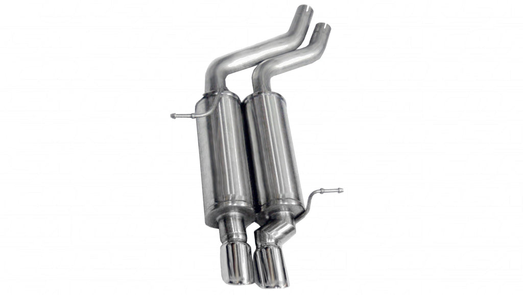 Corsa Performance 2.25 Inch Axle-Back Sport Dual Exhaust 3.0 Inch Polished Tips 01-06 BMW 325i/325ci E46/E36 Convertible/Sedan Stainless Steel (14559)
