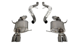 Corsa Performance 2.5 Inch Cat-Back Sport Dual Rear Exhaust 3.0 Inch Polished Tips 08-12 BMW M3 E90 Stainless Steel (14569)