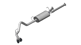 Corsa Performance 3.0 Inch Cat-Back Sport Single Side Exit Exhaust 4.0 Inch Black Tips 09-10 Toyota Tundra Double Cab/Crew Max 5.7L V8 Stainless Steel (14572BLK)