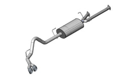 Corsa Performance 3.0 Inch Cat-Back Sport Single Side Exit Exhaust 4.0 Inch Polished Tips 07-08 Toyota Tundra Double Cab/Crew Max 5.7L V8 Stainless Steel (14577)
